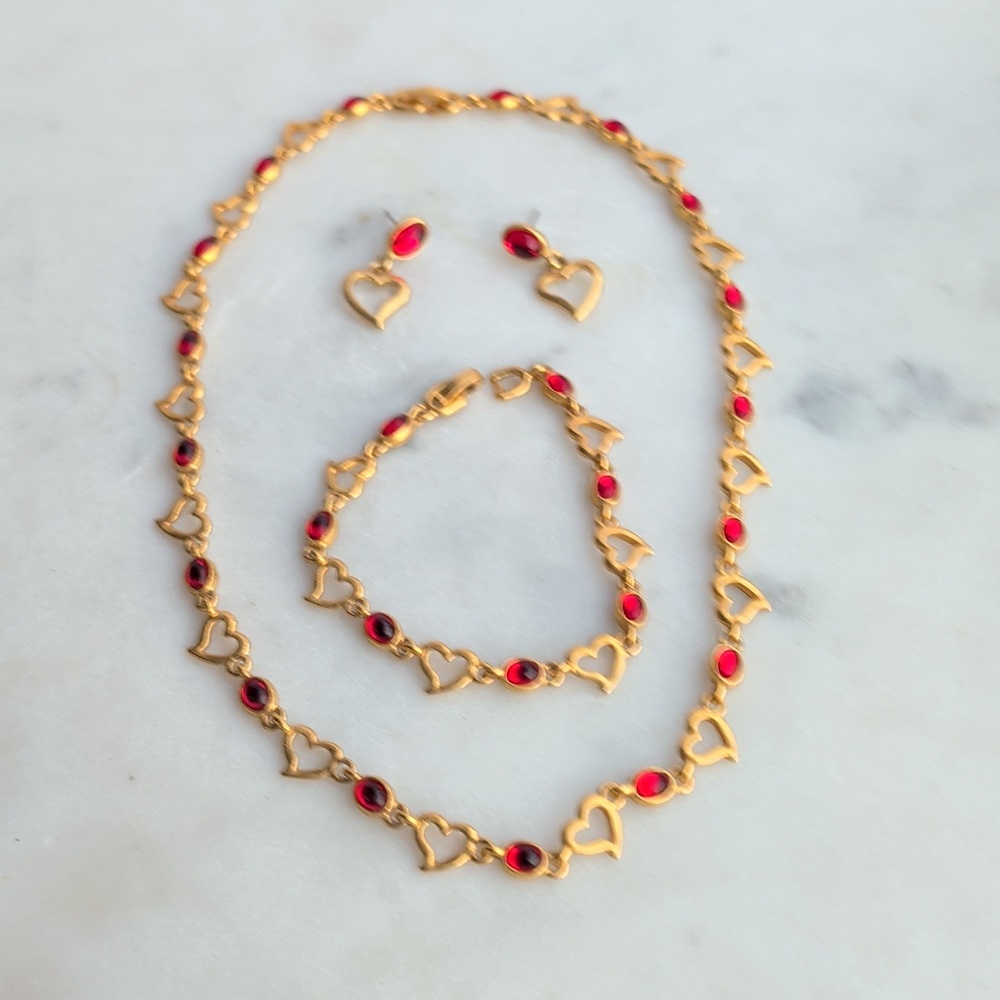 Vintage Park Lane Jewelry Set Necklace Bracelet Earrings - Picture 7 of 9